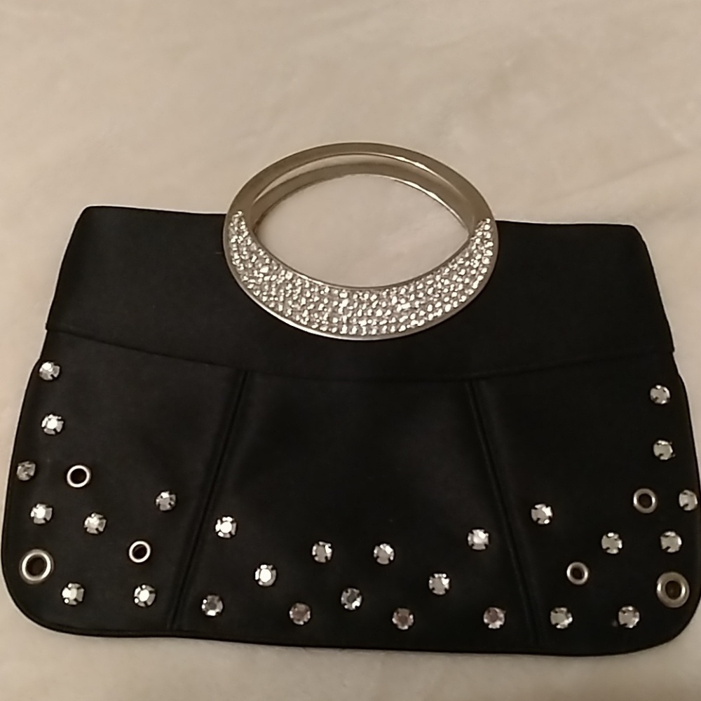 Kate Landry rhinestone embellished evening bag